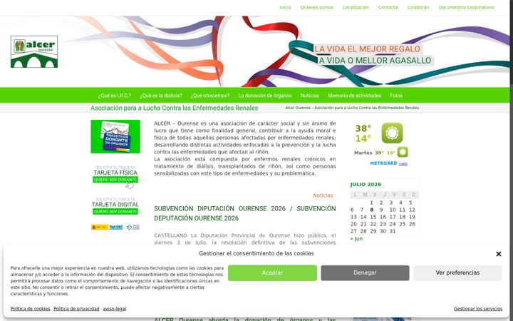 Screenshot di alcerourense.com