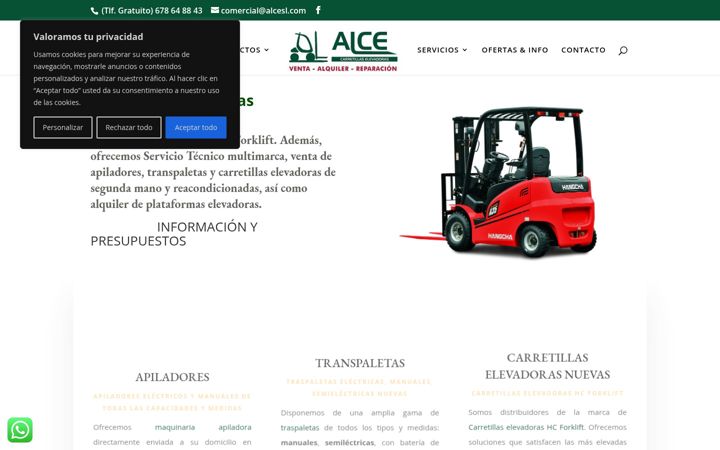 Screenshot of alcesl.com