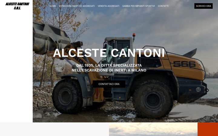 Screenshot of alcestecantoni.it