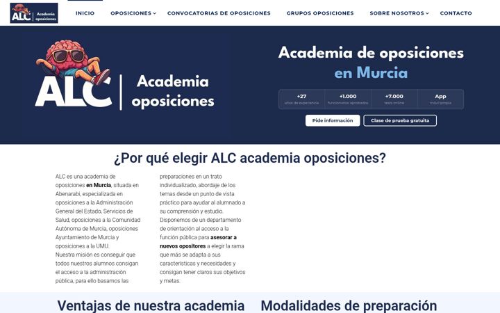 Screenshot von alcformacion.com