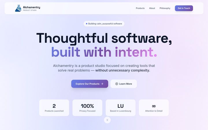 Screenshot of alchamentry.com