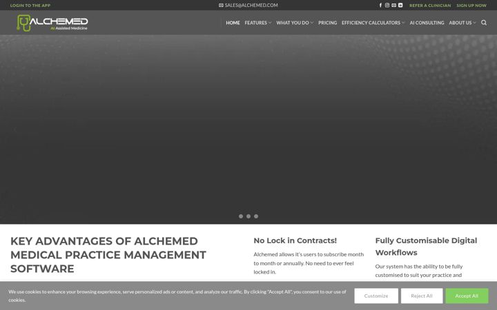 Screenshot di alchemed.com