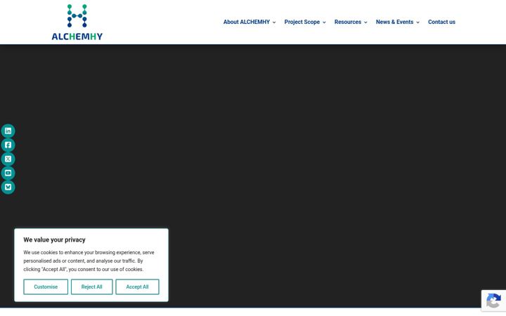 Screenshot of alchemhyproject.eu