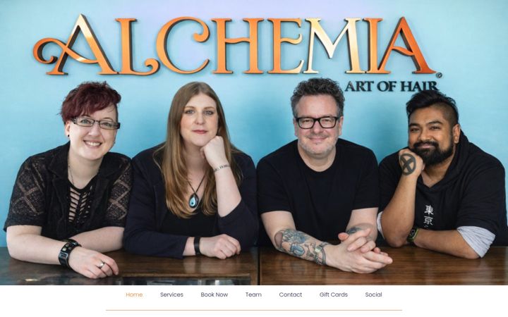 Screenshot di alchemiaartofhair.com