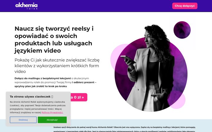 Screenshot of alchemiarolek.pl