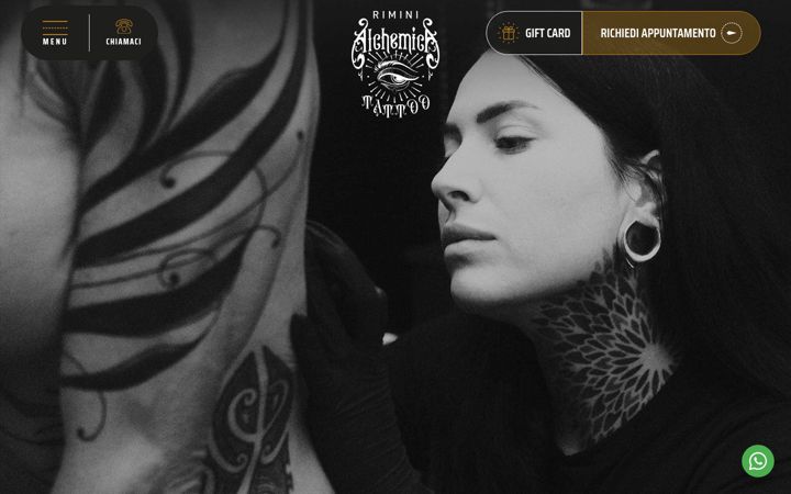 Screenshot von alchemicatattoo.com