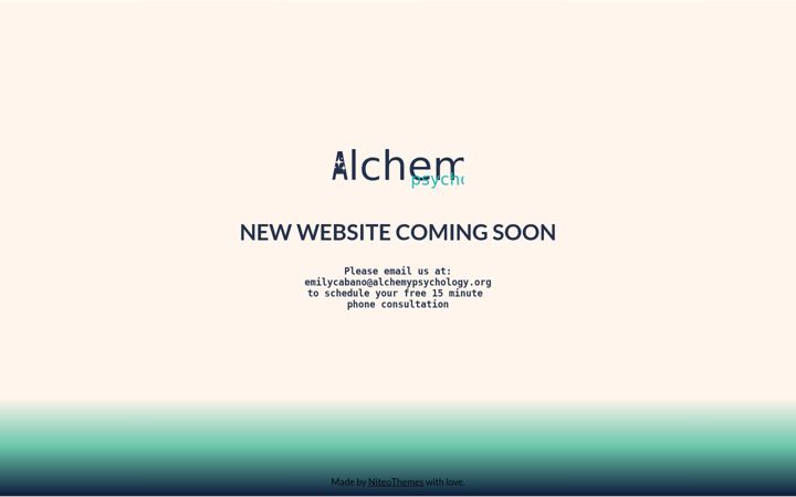 Screenshot of alchemy-psych.com