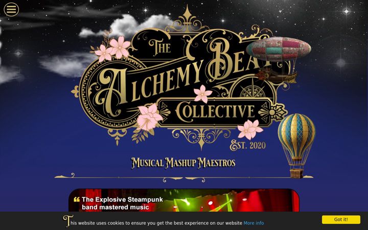 Screenshot of alchemybeats.band