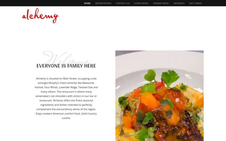 Screenshot di alchemymurphys.com