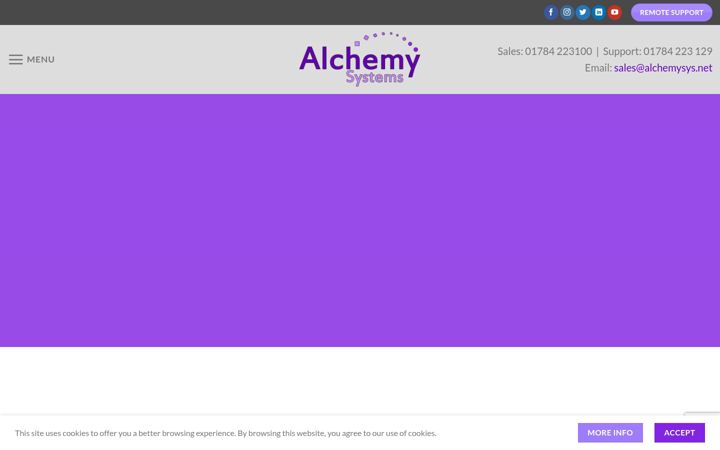 Screenshot ta' alchemysys.net