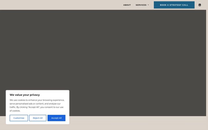 Screenshot of alchenine-consulting.com