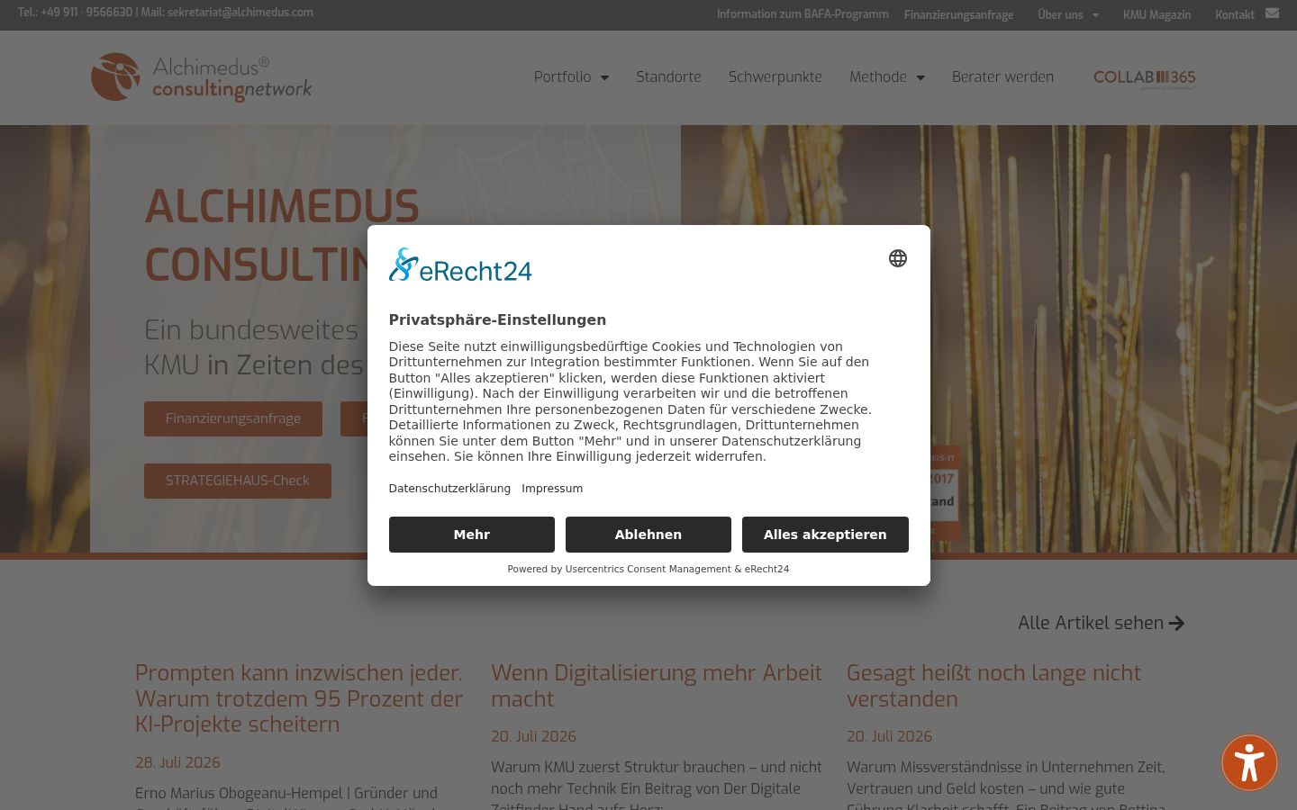 Screenshot tal-banner tal-kunsens muri qabel kwalunkwe interazzjoni