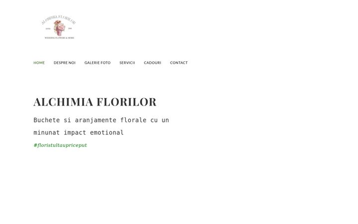 Screenshot of alchimiaflorilor.ro
