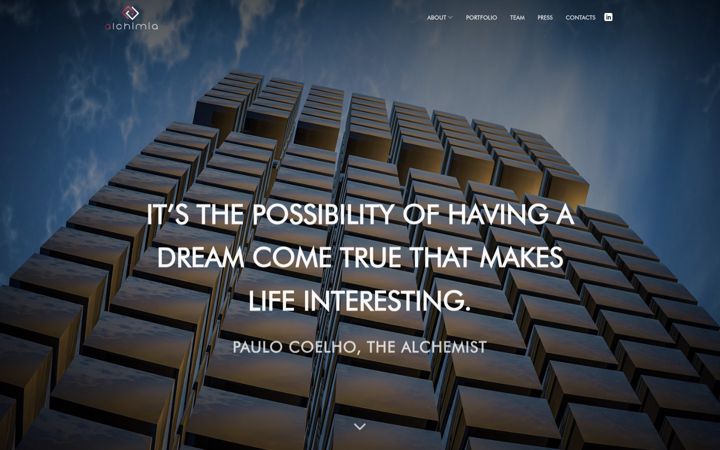 Screenshot of alchimiainvestments.com