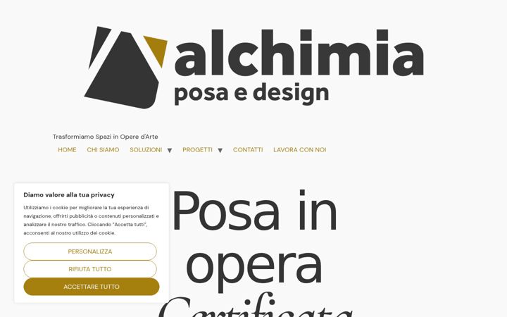 Screenshot of alchimiasrls.com