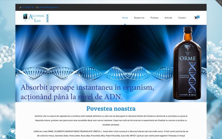 Screenshot of alchimiclife.com