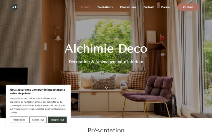 Captura de ecrã de alchimiedeco.com