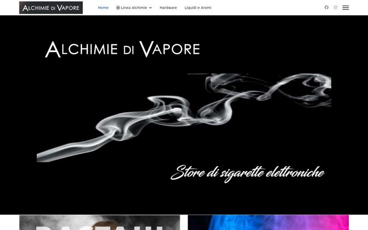 Screenshot of alchimiedivapore.it