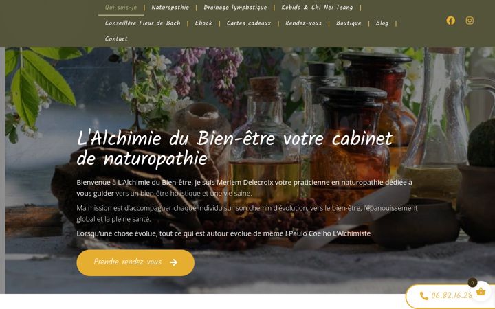 Screenshot of alchimiedubienetre.fr