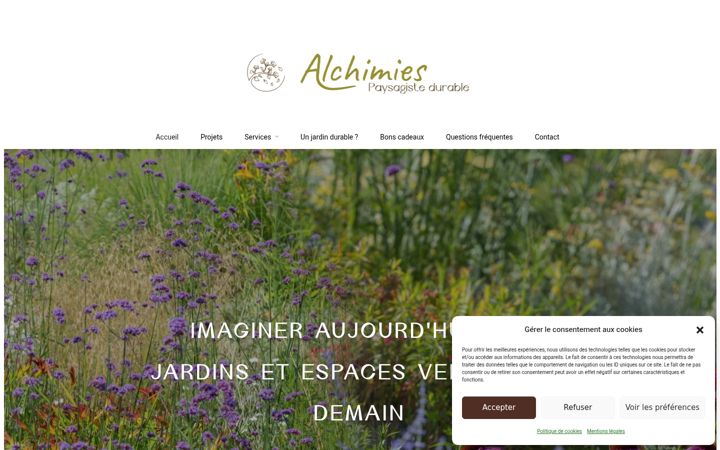Skärmbild av alchimies-paysagiste.fr