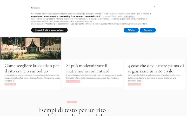 Screenshot of alchimieventi.com