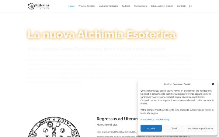 Screenshot stránky alchimus.it