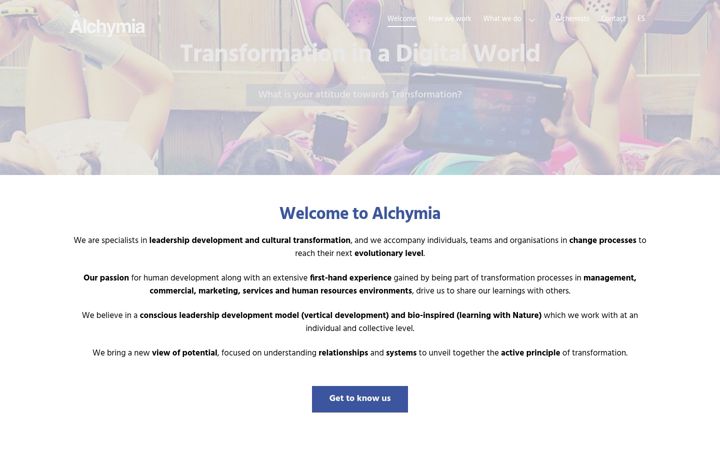 Screenshot of alchymia.es