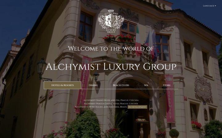 Screenshot of alchymistluxurygroup.cz