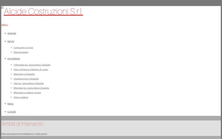 Screenshot of alcidecostruzioni.com
