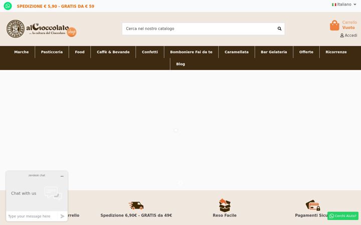 Screenshot of alcioccolato.com