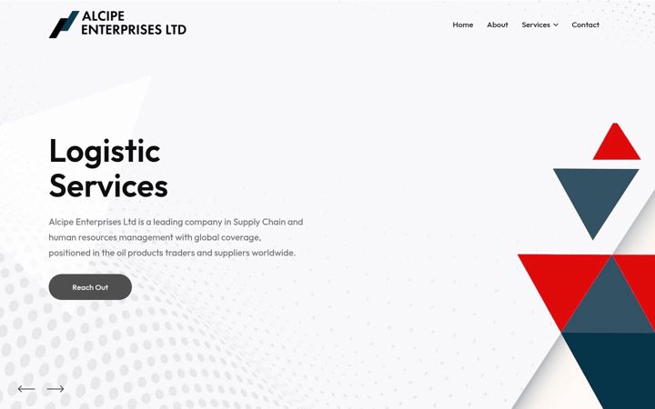 Screenshot of alcipeenterprises.com