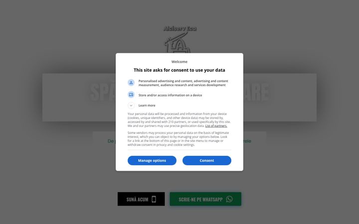 Screenshot of alciserv.ro