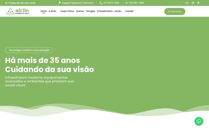 Screenshot di alclin.com.br