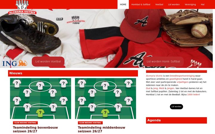 Screenshot di alcmariavictrix.nl