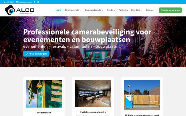 Screenshot von alcobeveiliging.nl