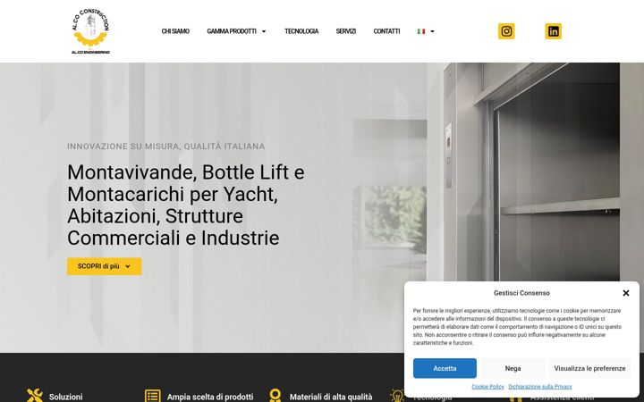 Screenshot of alcoconstruction.it