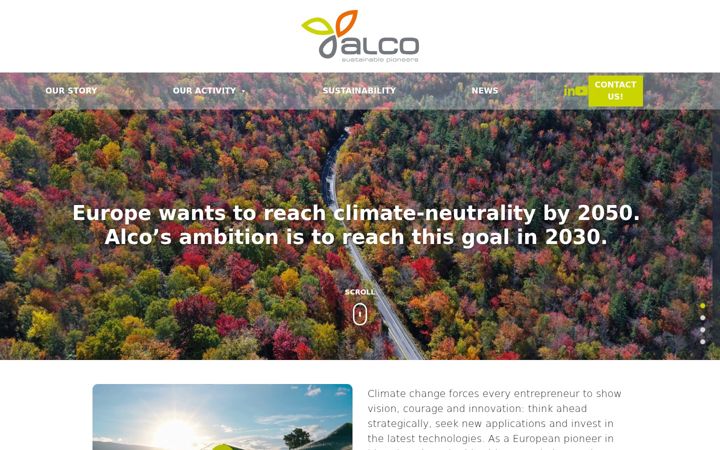 Screenshot of alcogroup.com