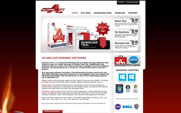 Screenshot of alcohol-soft.com