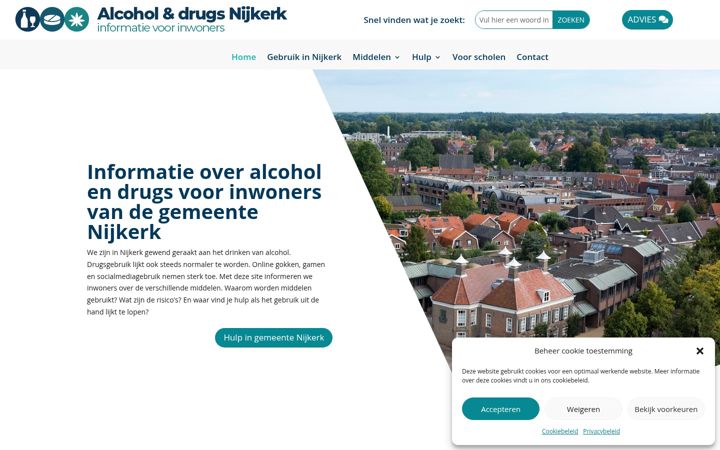 Screenshot of alcoholendrugsnijkerk.nl