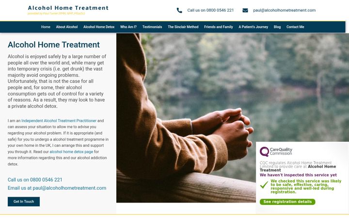 Screenshot of alcoholhometreatment.com