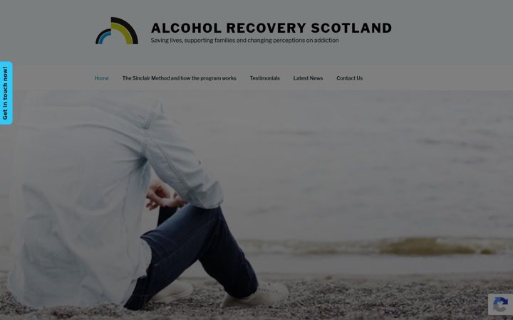 Screenshot of alcoholrecoveryscotland.co.uk