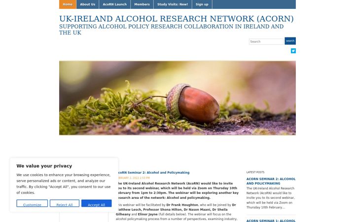 Screenshot of alcoholresearch-uk-irl.stir.ac.uk