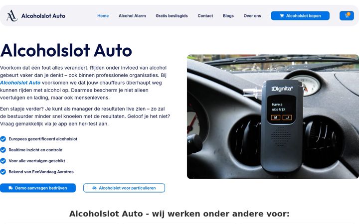Ekraanipilt saidist alcoholslotauto.nl