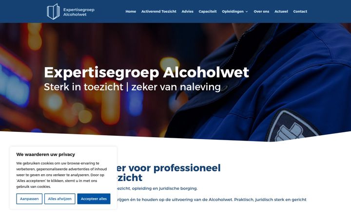 Screenshot of alcoholwet.com
