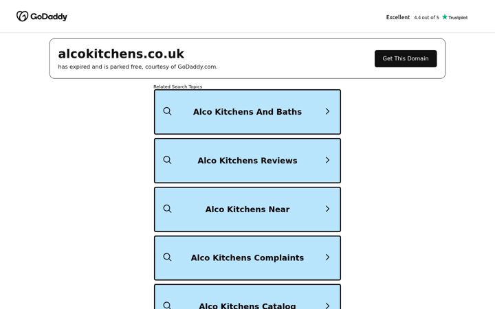 Screenshot of alcokitchens.co.uk