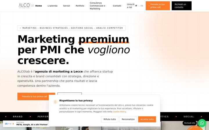 Screenshot of alcolab.it