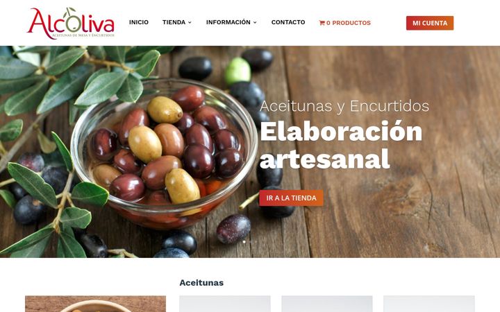 Ekraanipilt saidist alcoliva.es