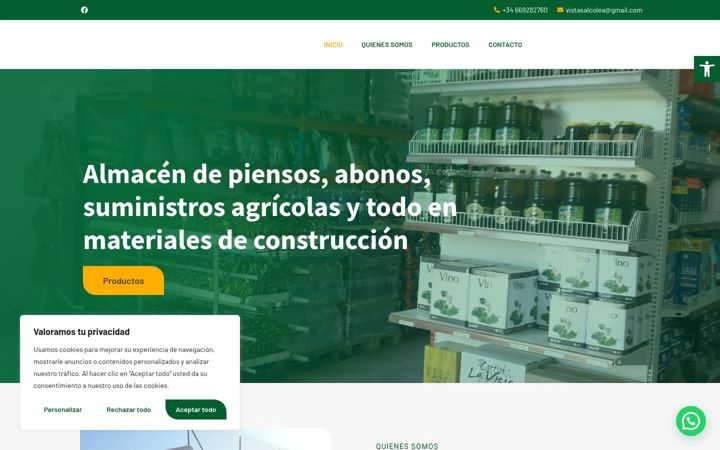 Screenshot van alcoluz.es