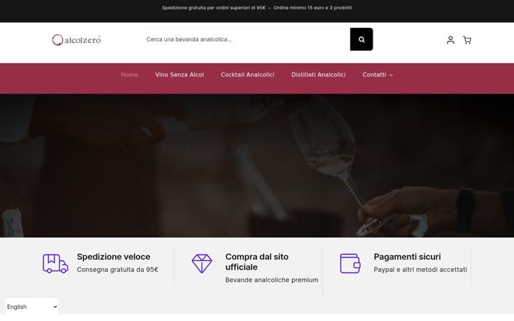 Screenshot ta' alcolzero.it
