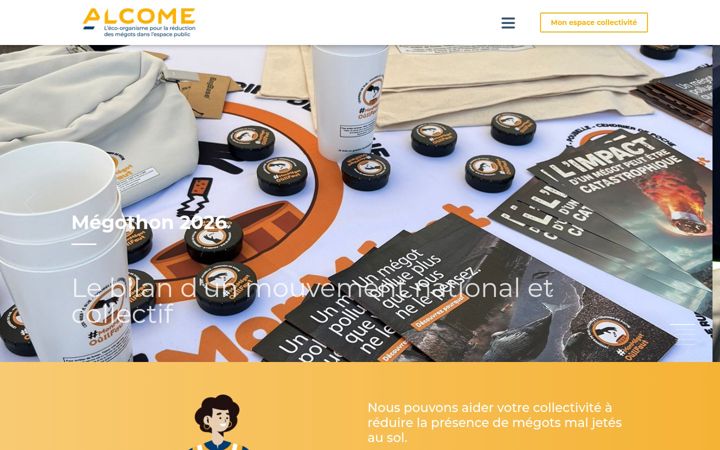 Screenshot of alcome.eco